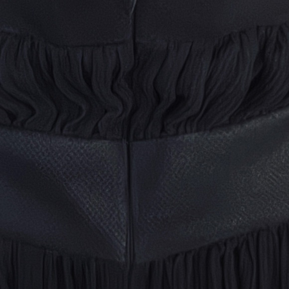 Charles Chang-Lima Silk Halter Midi Dress • Black 100% Silk Size 6, Retail $1140 - Picture 8 of 12